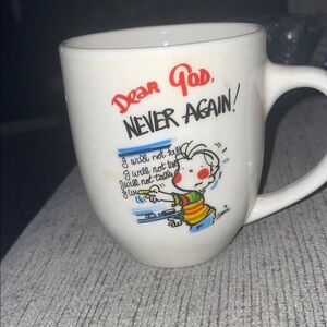 Royal Norfolk White Mug with Annie Fitzgerald Cartoon Design